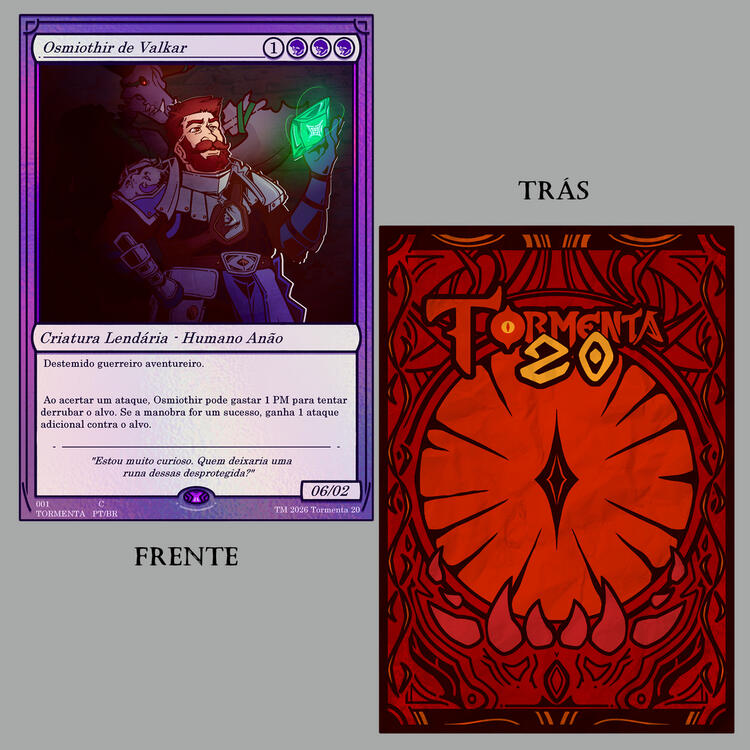 Card basead on the style of "Magic The Gathering".