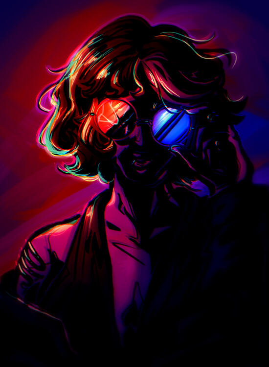 Illustration for an original character.