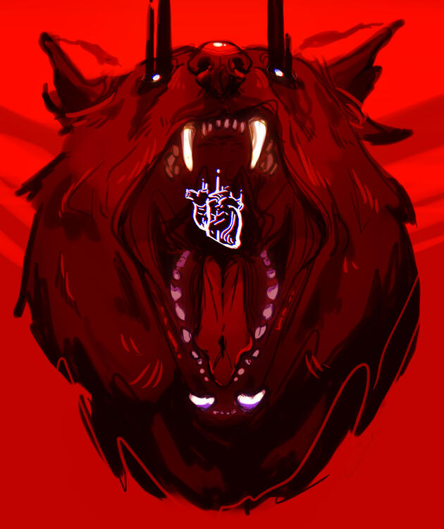 Illustration of a Wolf.