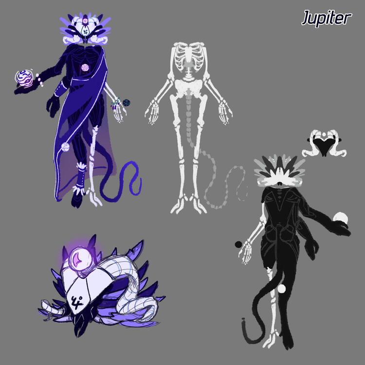 Concept of the goddess "Jupiter", representing death and rebirth.