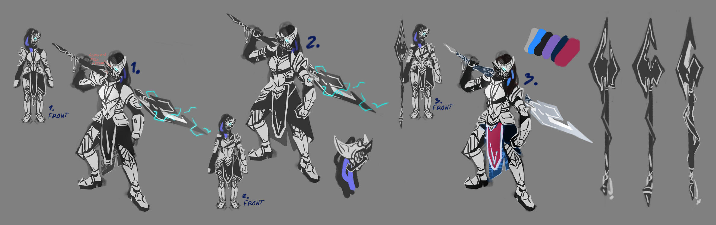 Concept of the character "Laquesis", for an RPG.
